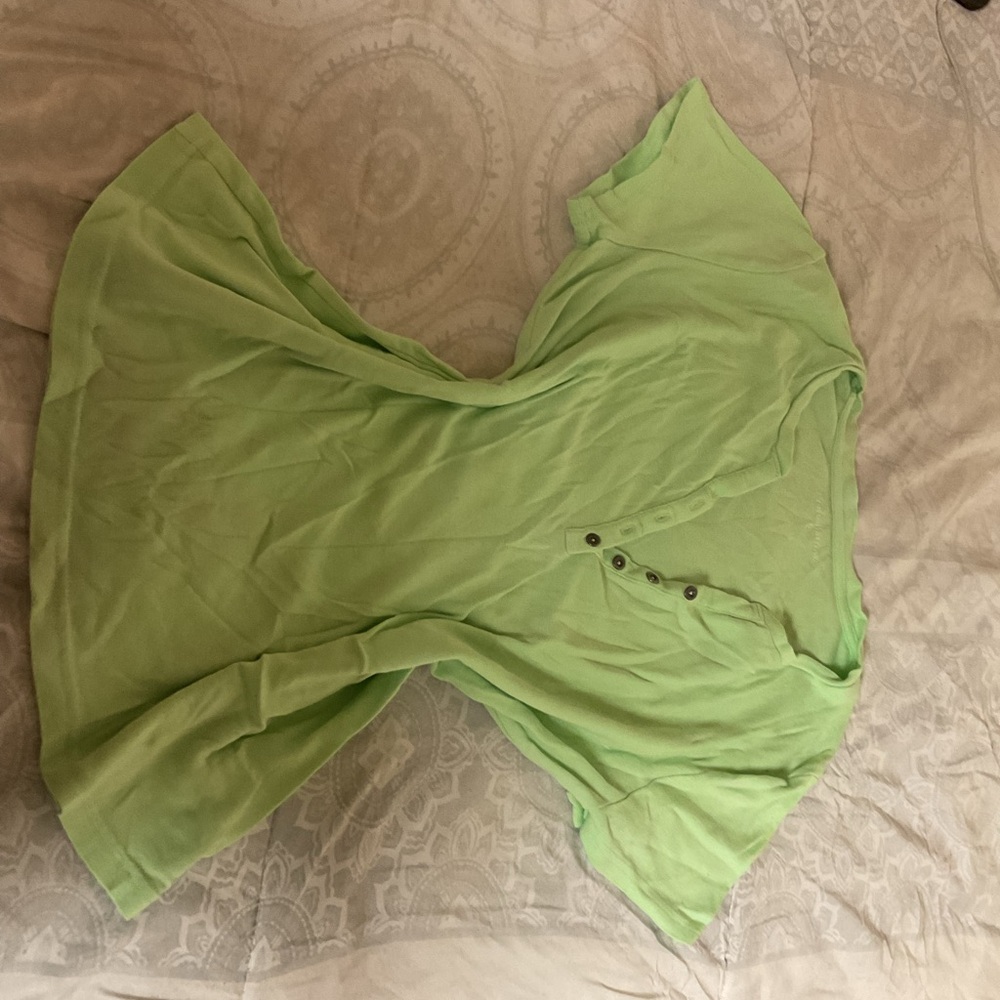 Croft & Barrow Mint Green Crew Neck Top